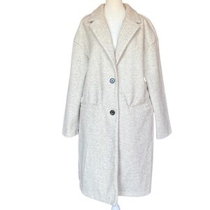 NWT Pretty Garden Cream Pea‎ Coat Sz L
